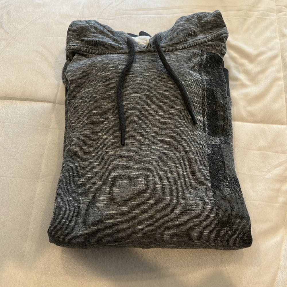 MENS thermal LONG SLEEVE KNIT TOP WITH HOOD